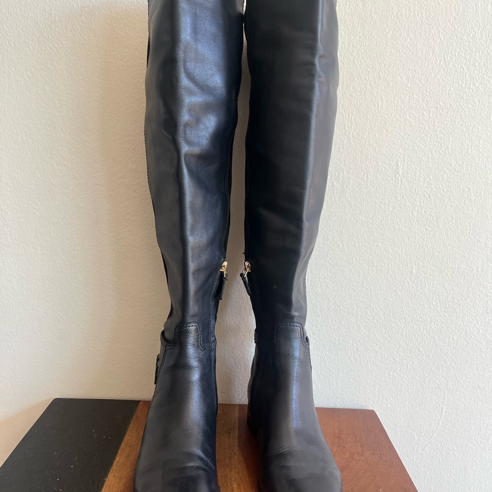 Tory Burch Black Over the Knee Boots